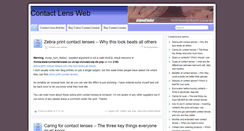 Desktop Screenshot of contactlensweb.co.uk