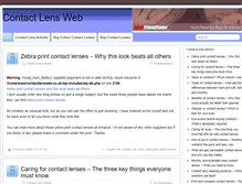 Tablet Screenshot of contactlensweb.co.uk